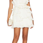 Amur Reed Pleated Shell Dress in Ivory Photo 0
