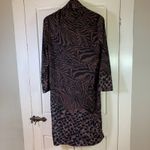 Chico's Black Label by  XS Animal Print Dress Black Wedding Guest Church Mob Wife Photo 1
