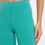 Alo Yoga Teal Blissful High-Waisted Ribbed Leggings Full Length Sz S Athleisure Photo 1