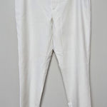 Ralph Lauren Black Label Slim Straight Ivory Ankle Pants Womens Sz 10 Career Photo 0
