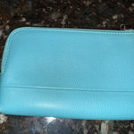 Tiffany & Co. Coin Card Holder‎ Wallet Blue Leather Wallet Pouch R Photo 3