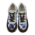 Loeffler Randall Women's Suede Tie-Dye Print Sneakers Blue Multicolor Lace-Up Sh Photo 4
