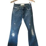 Paper Denim & Cloth  Distressed Straight Leg Jeans Size 25 Photo 0