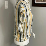 Love Note Love Notes Cropped Tie Front Button Down Shirt Size Small Photo 1