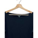 Lauren Ralph Lauren Ribbon Trim Sleeve Tee Shirt Black Size XL Preppy Coastal Photo 7