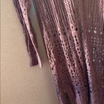 Moral Fiber  Mauve Open Knit Cardigan xl NWT Photo 1