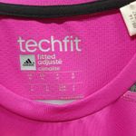 Adidas Tech Fit Climalite Athletic Top Womens Medium Pink Activewear Photo 3