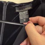 Social Circles Black Velvet Evening Dress Sheath Draped Shawl Collar Size 10 Photo 4