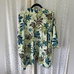 Maia Creations Hawaiian Tropical Floral Print Open Kimono Cover Up One Size Plus Green Photo 1