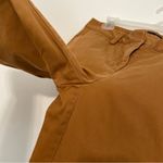 Lands' End LANDS’ END Mid Rise Slim Leg Chino Crop Pants Brown Cotton Cropped Chinos Work 8 Photo 8