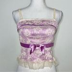 Delicates Y2K  Lavender Lace Bustier Photo 1
