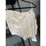 Bardot Eva Bustier Satin Corset Top Champagne Womens Size 8 Photo 5