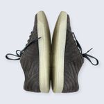 Aetrex  Gray Quilted Suede Lace Up White Sole Arch Support Orthopedic Sneaker 7.5 Photo 4