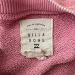Billabong  Pink Peace Love Graphic Sweatshirt Distressed Women's Size L Photo 2