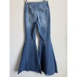 We The Free Women's Just Float On Flare Jeans 27 High Rise Raw Hem Boho Festival Photo 6