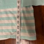 Garnet Hill  Top Women’s Aqua Blue Stripe Layered Scoop Neck Beachy Boho size xs Photo 14