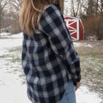 navy blue flannel Size M Photo 1