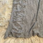 Sigrid Olsen V-Neck Linen Tank Top White Blue Stripes Photo 4