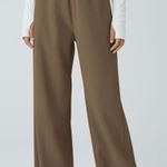 Halara  High Waisted Pocket Straight Leg Mop Corduroy Pants Medium Brown NEW Photo 0