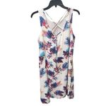 Hatley Tropical Floral Sleeveless Shift Dress XS White Pink Blue Resort Beach Photo 4