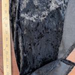 Love Culture  Black Velvet Spaghetti Strap Ruched Bodycon Dress Made in USA Photo 4