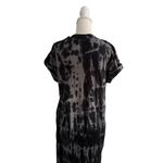 Disney  Coco Gray Guitar Floral Tie Dye Midi Short Sleeve Dress Size Medium Photo 7