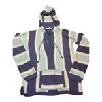 American Eagle Outfitters Striped Knit Hoodie Pullover Sweater Pocket Size M Photo 0