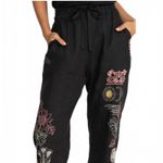 Johnny Was  Biya Zara Linen Pants Embroidered Black B63222-1 Women's Size Small Photo 6