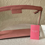 Kate Spade : Pink & Clear Sabine Medium Cosmetic Pouch- travel Photo 0