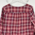 Madewell  V-Neck Button-Down Shirt in Stratfield Plaid Size XS EUC L2729 Photo 9