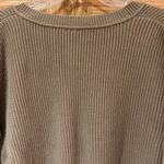 Free People Allure Pull Over Deep V-Neck Ribbed Sweater Taupe Brown Size Small Photo 12