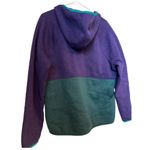 L.L.Bean Vintage 90’s Hoodie Knit Fleece 1/4 snap closing color block size XL Photo 5