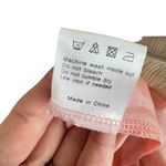 Saint Tropez Silk Pink Beaded Adjustable Strap Boho Beachy Tank Blouse Size S Photo 7