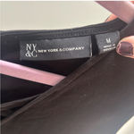 New York & Co. Black V-Neck Criss Cross Dress Photo 2