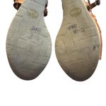 Marc Fisher Shoes Womens Size 9.5M Brown Leather Cork Wedge Sandal Strappy Heel Photo 9