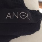 ANGL Black lace dress lines with asymmetrical hem Photo 9