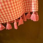 Elizabeth Wilson Pink & White Gingham Tassel Sheath Dress Photo 3