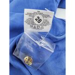 Tory Burch  Blue Lydia Ruffle Polo Shirt Women's Size Medium Photo 7