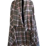 Houndstooth  Blanket Scarf Tan White Pink Black Photo 1