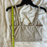 SheIn Oatmeal Beige Neutral Bralette Crop Top Sleeveless Tank Size Extra Small Photo 4