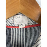 Anthropologie Postmark Blue White Long Roll Tab Sleeve Tie‎ Front Shirt Dress XS Photo 1