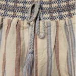 REWASH Striped‎ Boho Linen Blend Shorts Festival Beachy Coastal Resort Vacation Size S Photo 2
