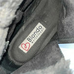 Blondo  Glade Ankle Boot 8.5‎ Sherpa Lined Suede Double Side Zipper Gray Winter Photo 7