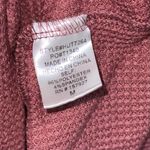 Pink Lily Dusty Rose Waffle Knit Long Sleeve V Neck Button Detail Top Womens M Photo 3