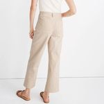 Madewell Wide-Leg Pants slim emmett gingham womens Beige (size 29) minimalist Photo 4