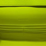 Balenciaga New  Leather Car Flap Shoulder Bag Fluorescent Yellow Made in Italy Photo 9