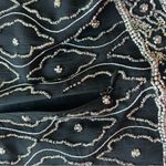 Marina Bresler Black Silver Beaded Top 2X Cocktail Formal Hollywood Part… Photo 4