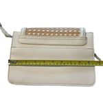 Madison West Jolene Woven Straw Shoulder Bag Purse White Beige Coastal Coquette Photo 7