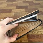 Kurt Geiger  London Quilted Leather Zip Around Wallet Light Brown NWOT Photo 6