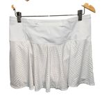 Athleta  White Perforated Mini Skirt Photo 2